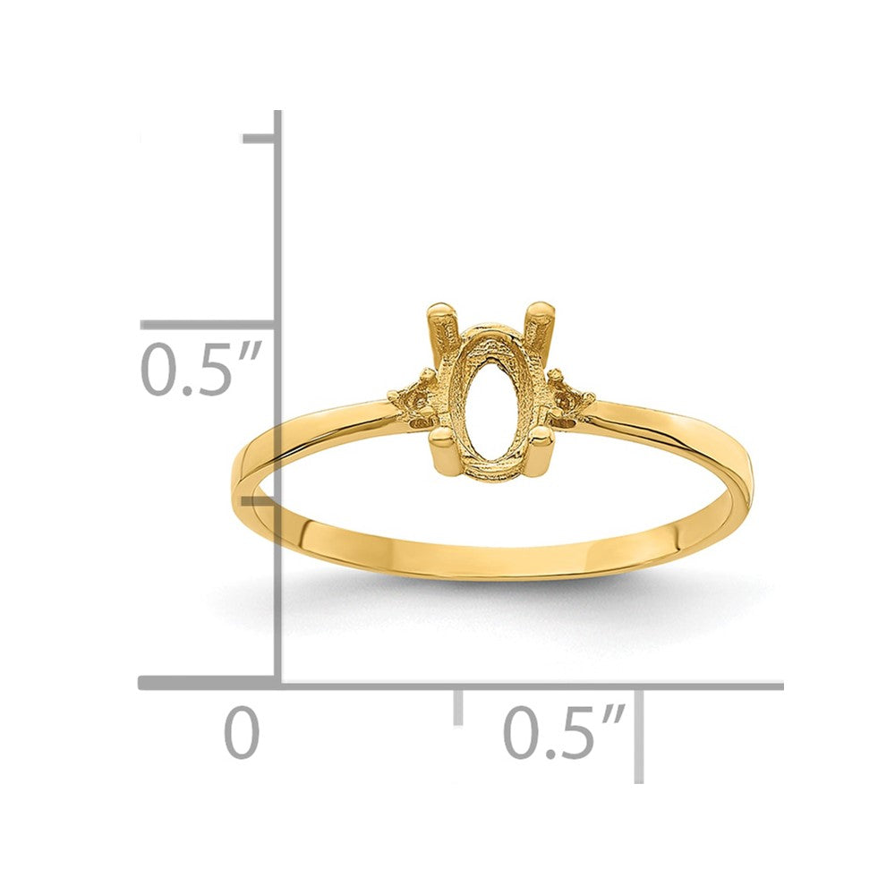 14k Birthstone Ring Mounting