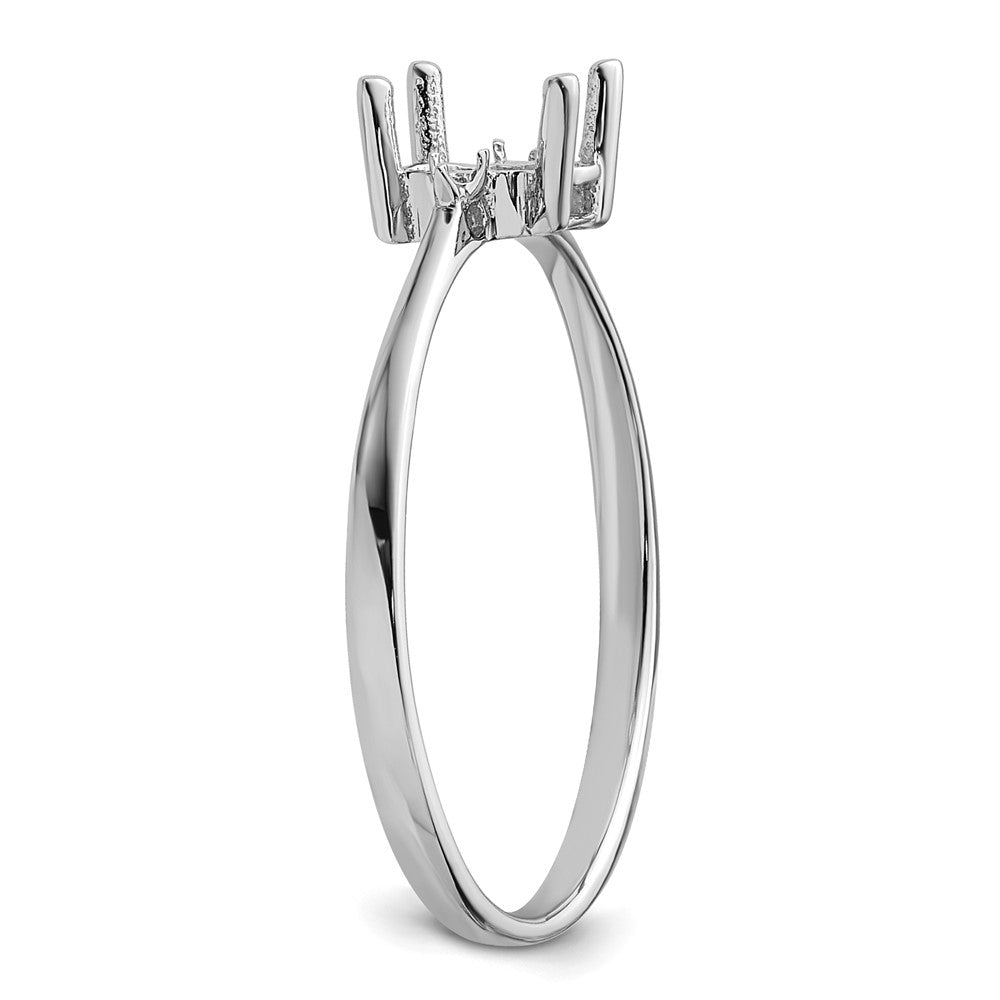 14k White Gold Birthstone Ring Mounting
