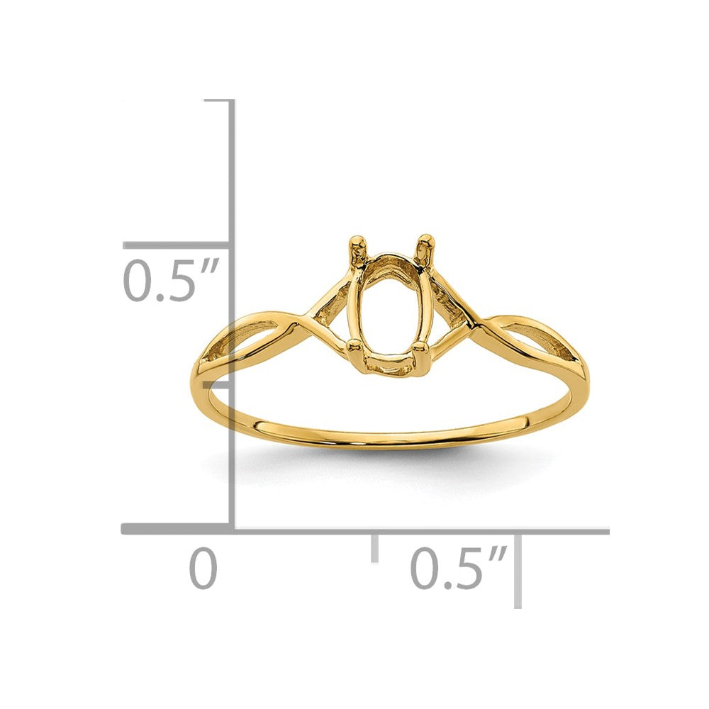 14k Birthstone Ring Mounting