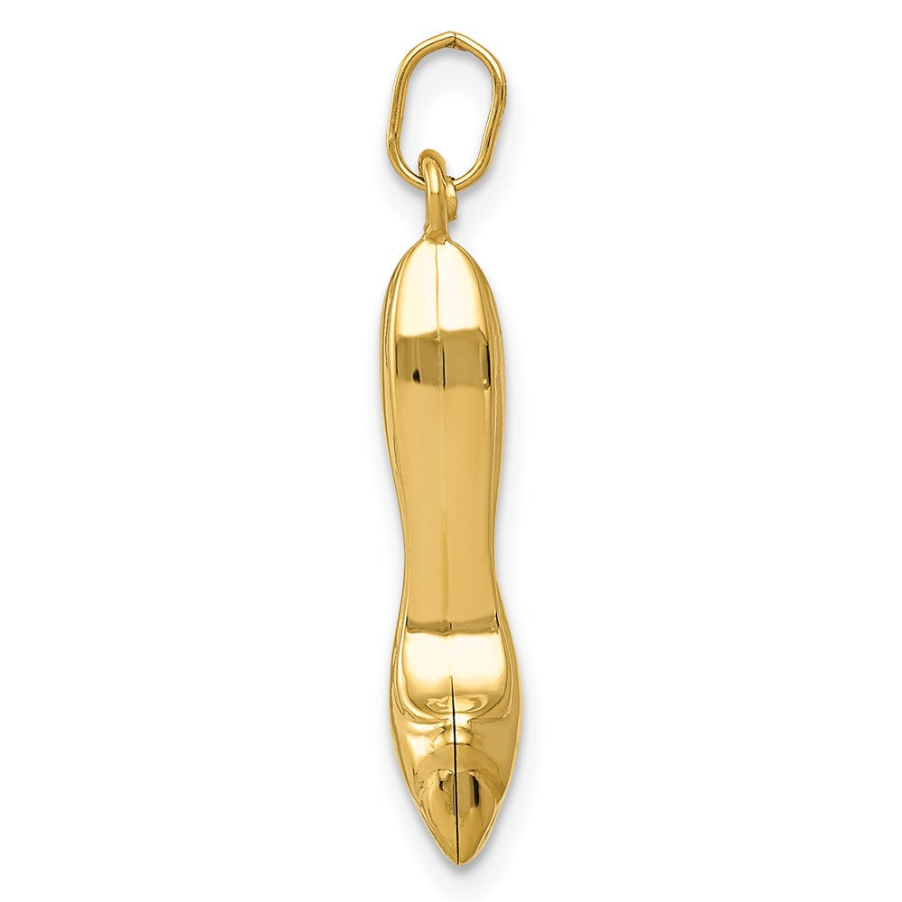 14K 3D High heel shoe Charm