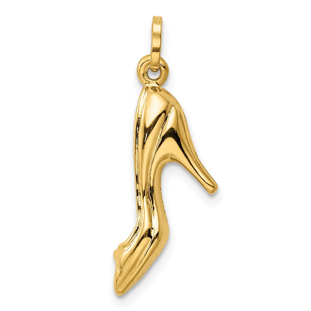14K 3D High heel shoe Charm