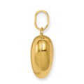 14K Polished 3-D Puffed Heart Pendant