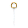 14K Polished Hearts Key Charm