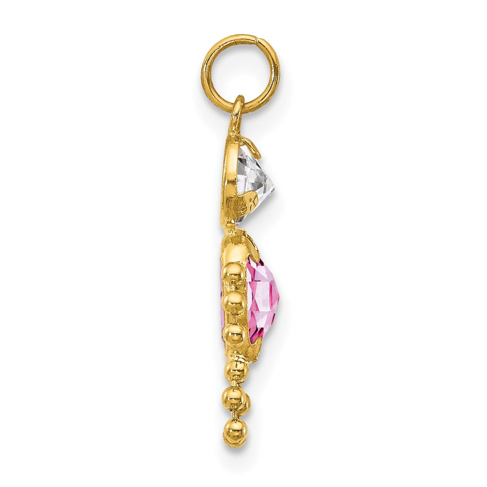 14k June Boy Birthstone Charm