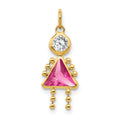 14k October Girl Birthstone Charm