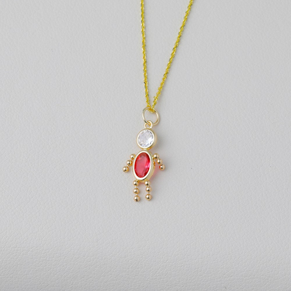 14k October Boy Birthstone Charm