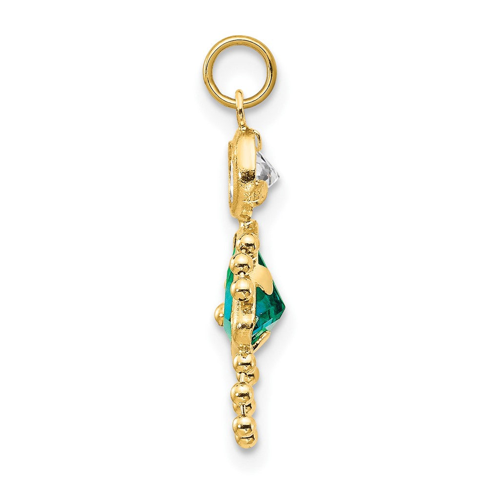 14k December Girl Birthstone Charm