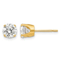 14k 5.75mm CZ stud earrings