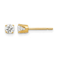 14k 3.5mm CZ stud earrings