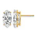 14k 12x6mm Marquise Cubic Zirconia earring