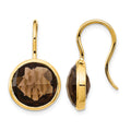 14k Smoky Quartz Dangle Earrings