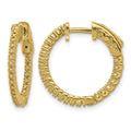 14k Round Hoop w/Safety Clasp Earring Mountings