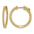 14k Round Hoop w/Safety Clasp Earring Mountings