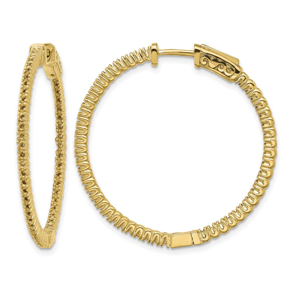 14k Round Hoop w/Safety Clasp Earring Mountings