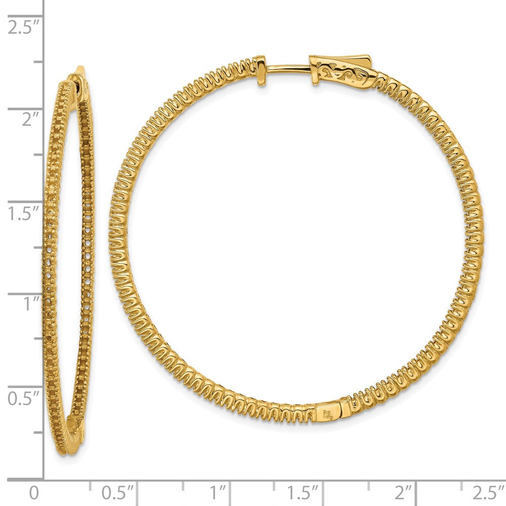 14k Round Hoop w/Safety Clasp Earring Mountings