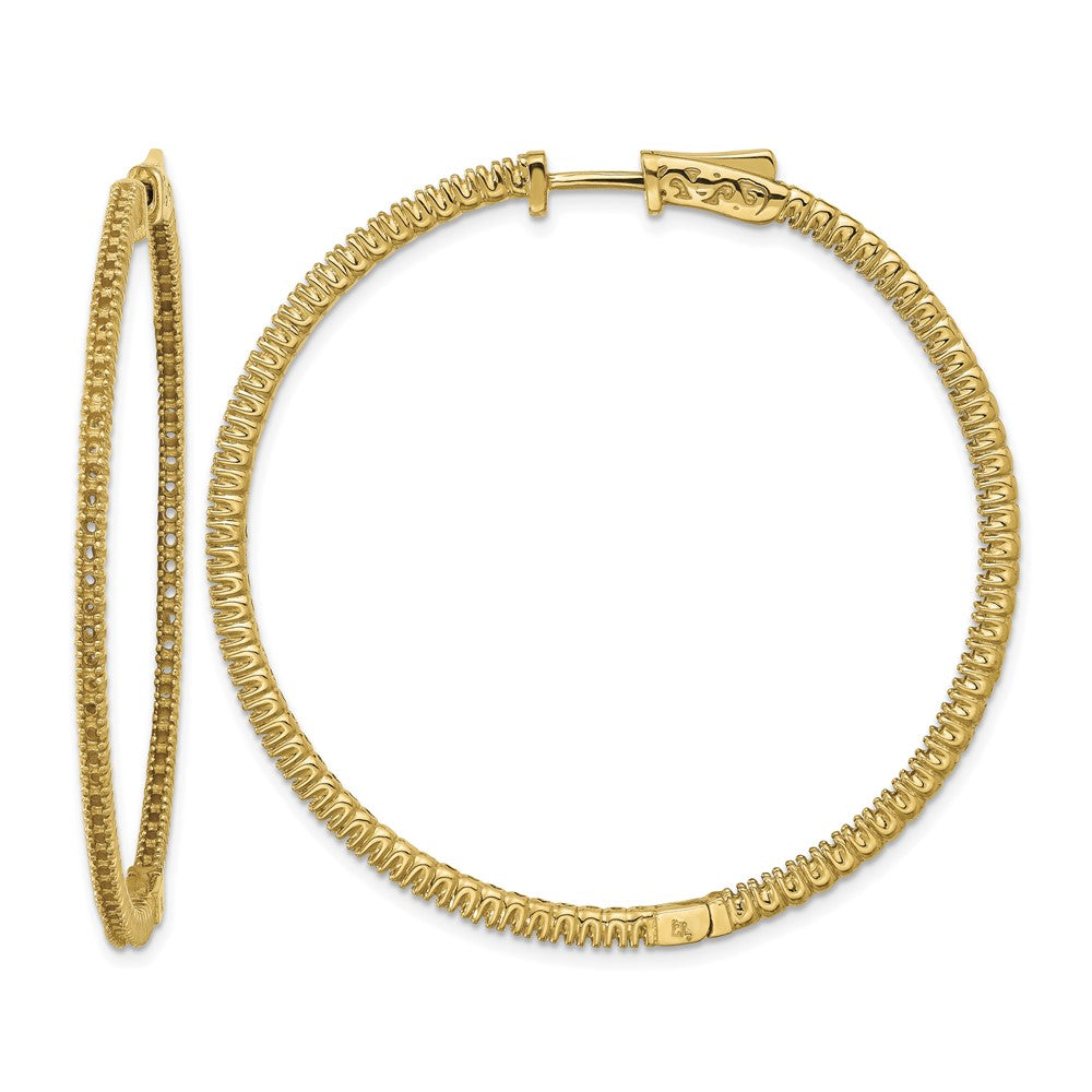 14k Round Hoop w/Safety Clasp Earring Mountings