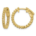 14k Round Hoop w/Safety Clasp Earring Mountings