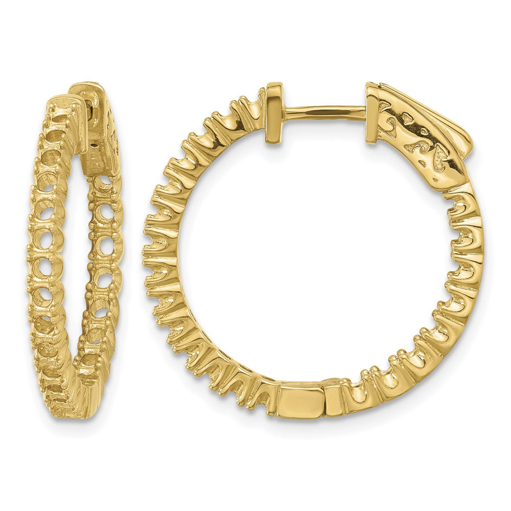 14k Round Hoop w/Safety Clasp Earring Mountings