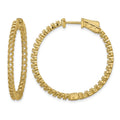 14k Round Hoop w/Safety Clasp Earring Mountings