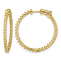 14k Round Hoop w/Safety Clasp Earring Mountings