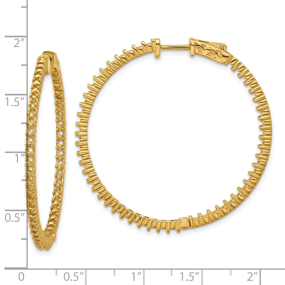 14k Round Hoop w/Safety Clasp Earring Mountings