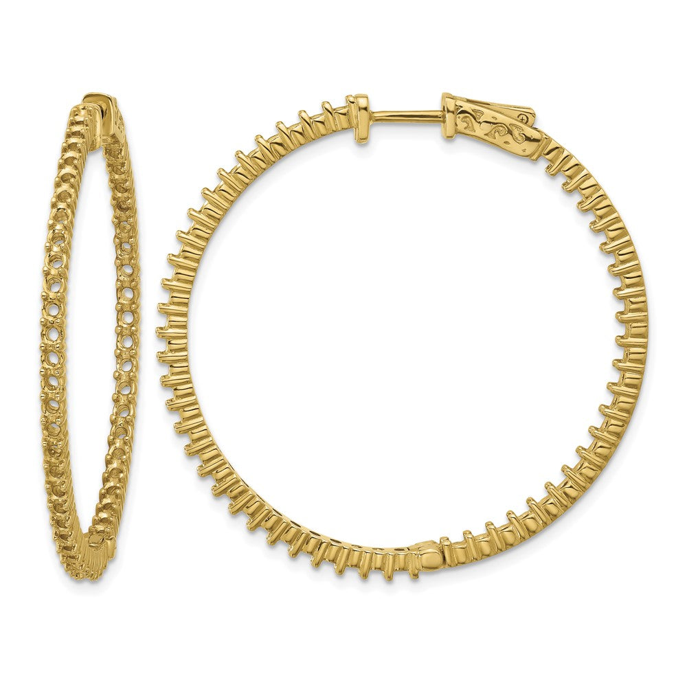 14k Round Hoop w/Safety Clasp Earring Mountings