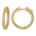 14k Round Hoop w/Safety Clasp Earring Mountings