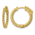 14k Round Hoop w/Safety Clasp Earring Mountings