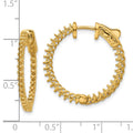 14k Round Hoop w/Safety Clasp Earring Mountings