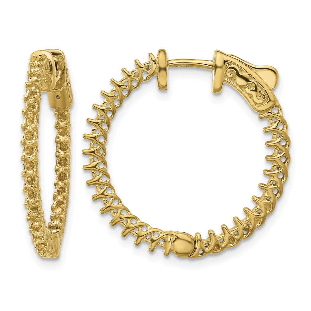 14k Round Hoop w/Safety Clasp Earring Mountings