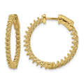 14k Round Hoop w/Safety Clasp Earring Mountings