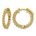 14k Round Hoop w/Safety Clasp Earring Mountings