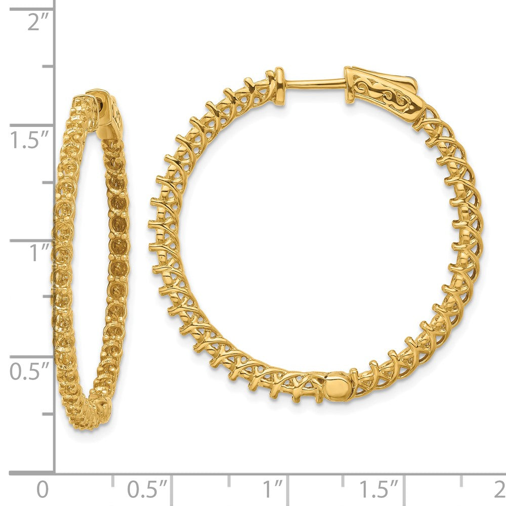 14k Round Hoop w/Safety Clasp Earring Mountings