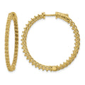 14k Round Hoop w/Safety Clasp Earring Mountings