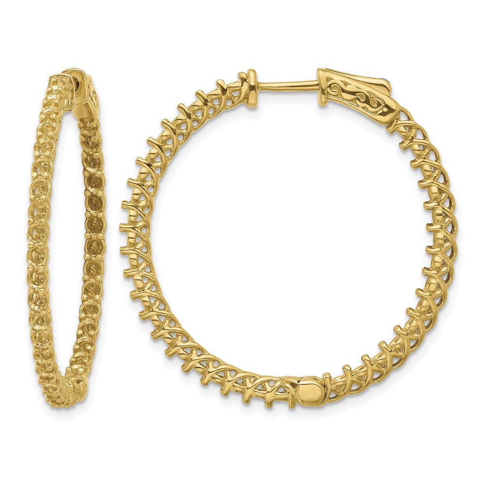 14k Round Hoop w/Safety Clasp Earring Mountings