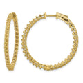14k Round Hoop w/Safety Clasp Earring Mountings