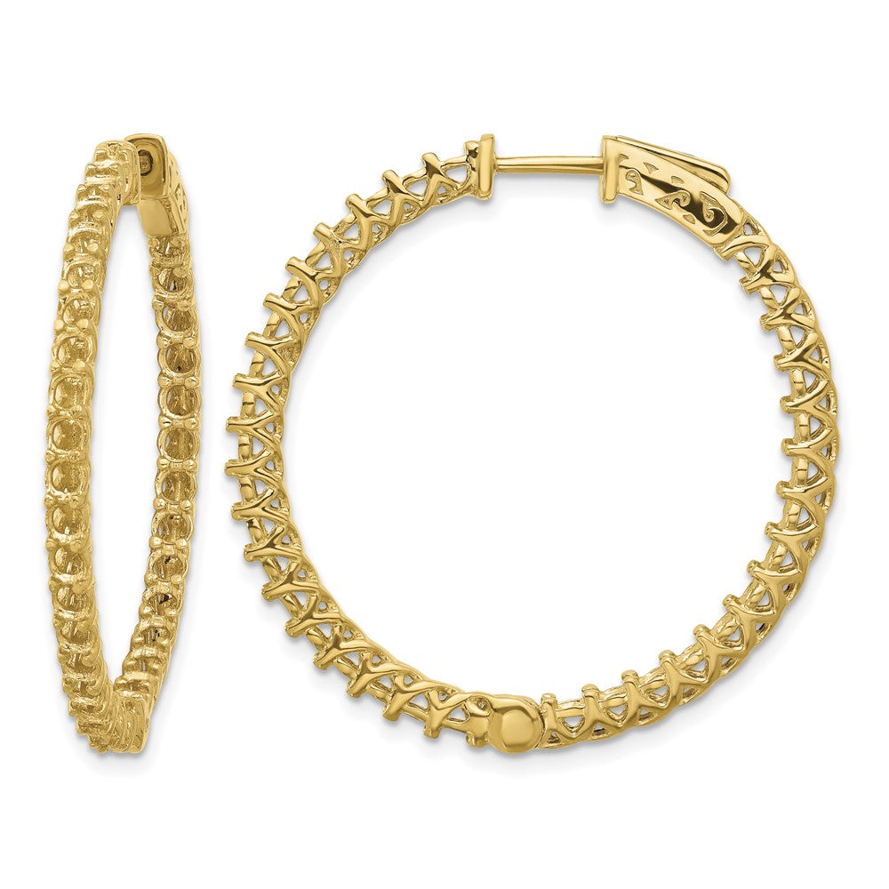 14k Round Hoop w/Safety Clasp Earring Mountings