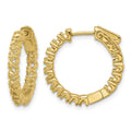 14k Round Hoop w/Safety Clasp Earring Mountings