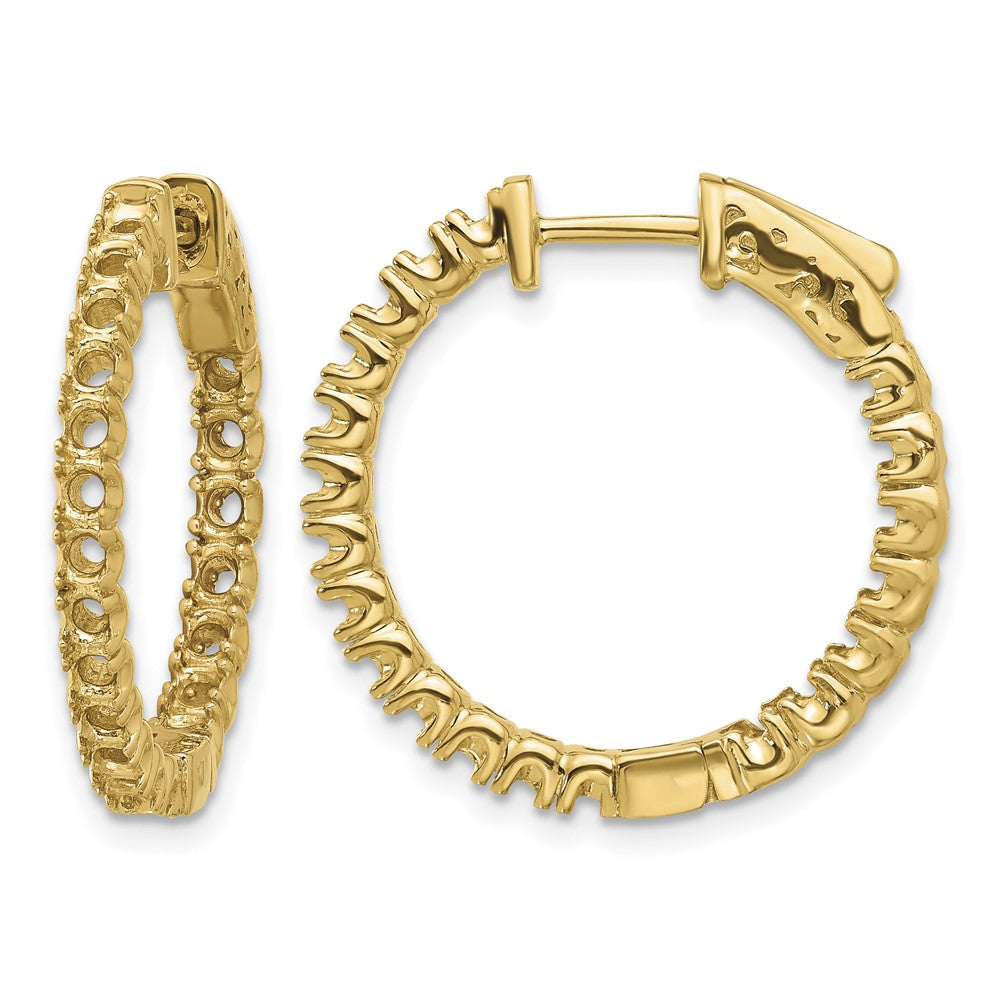 14k Round Hoop w/Safety Clasp Earring Mountings