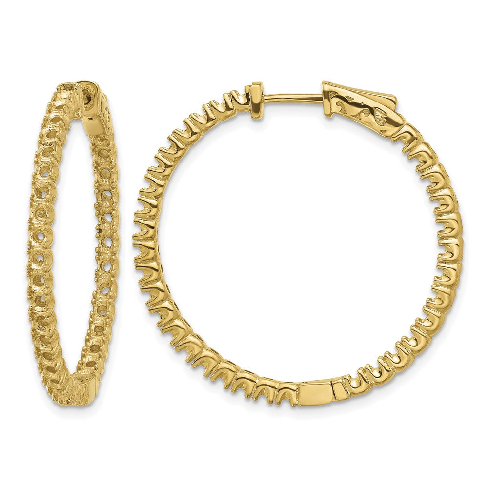 14k Round Hoop w/Safety Clasp Earring Mountings