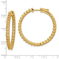 14k Round Hoop w/Safety Clasp Earring Mountings