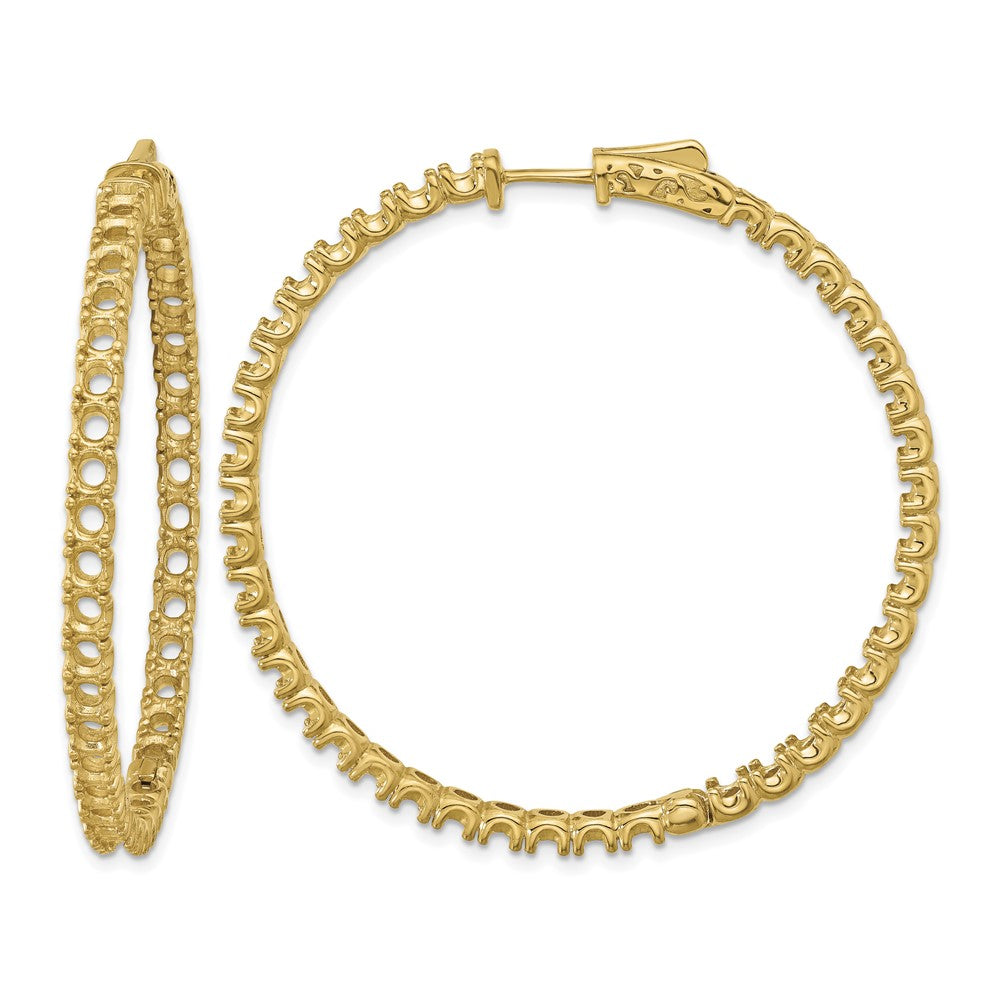 14k Round Hoop w/Safety Clasp Earring Mountings