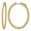 14k Oval Hoop w/Safety Clasp Earring Mountings
