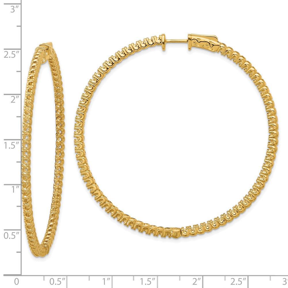 14k Round Hoop w/Safety Clasp Earring Mountings