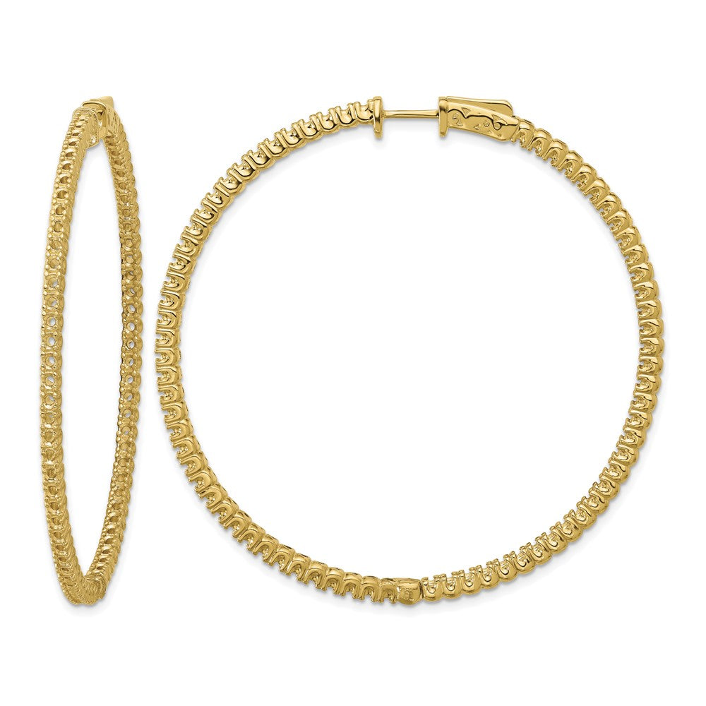14k Round Hoop w/Safety Clasp Earring Mountings