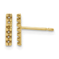 14k Bar Earrings Mounting