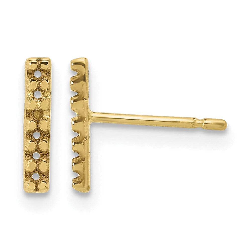 14k Bar Earrings Mounting