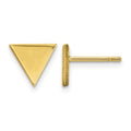 14k Triangle Post Earring