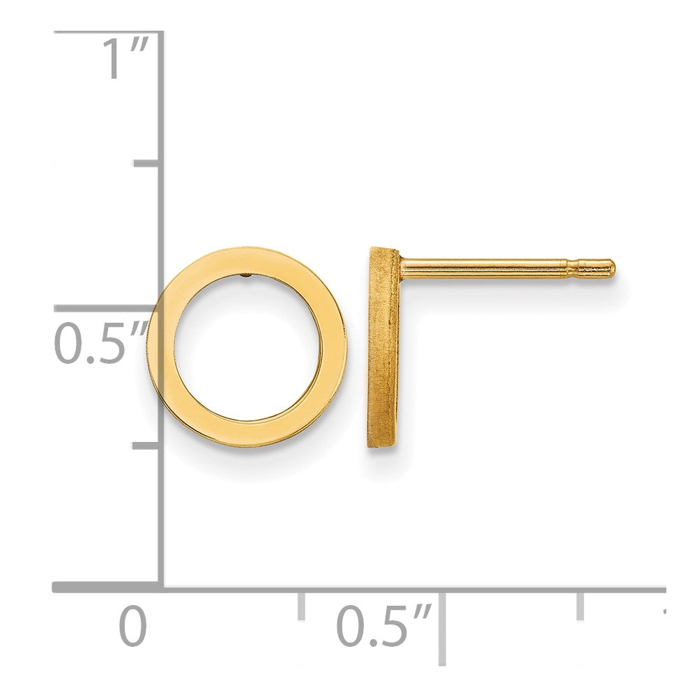 14k Open Circle Earrings