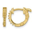 14K .24ct 16-1.5mm Round Hoop w/ Safety Clasp Earring Mountings
